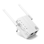 Phoenix Technologies WiFi Repeater, Signal Amplifier, Wireless Router 300Mbps, 2 Ethernet Ports, 2 Antennas x 3dbi
