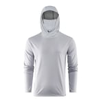 Grundens Tough Sun Masked Hoodie Mist L