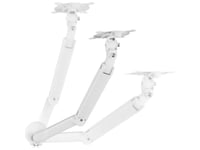 One For All Solid Single White Monitor Bordsskiva 33 Cm (13) - 88,9 Cm (35) Vit Höjdjusterbar, Tilta + Rotera, Flyttbar