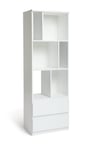 Habitat Jenson Narrow Bookcase - White Gloss