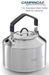 Campingaz Kettle - New for 2024 - 1.5L Stainless Steel Kettle - Camping