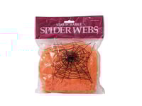 EUROPALMS Halloween spider web orange 20g, Europalms Halloween spindelnät apelsin 20g UV-aktiva