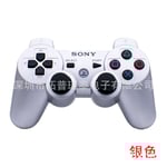 PS3-spelkontroll PS3 Bluetooth trådlös kontroll PS3 universell knappspelkontroll silver
