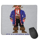 Guybrush Threepwood Pixel Character Monkey Island Customized Designs Non-Slip Rubber Base Gaming Mouse Pads for Mac,22cm×18cm， Pc, Computers. Ideal for Working Or Game
