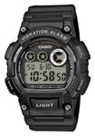 Casio W-735H-1AVEF Men's Black Resin Strap Vibration Alarm Watch