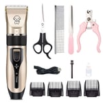 Qazxsw Clippers Pet Hair Cutter Low Noise Dog Cat Rabbit Hair Trimmer Cutter Baby Hair Clipper USB Rechargeable Shavers Electrical Pet Professional