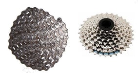 Kassett + kedja dubbelpack 8 delad Shimano - Växling 11-32
