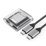 Orico M.2 NVME USB-C 3.2 Disk Drive - Transparent