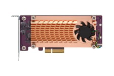 QNAP QM2-4P-384 - lagringskontrol - PCIe 3.0 - PCIe 3.0 x8