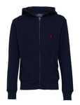 Cotton-Blend-Fleece Hoodie Tops Sweat-shirts & Hoodies Hoodies Blue Ralph Lauren Kids