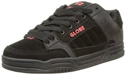 Globe Tilt, Sneakers Basses adulte mixte, Noir (Black/Red), Taille 38