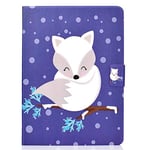 JIan Ying Case for iPad Pro 11 (2020)/iPad Pro (11-inch, 2nd generation) Lightweight Protector Cover with Clasp White fox