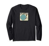 Vintage DJ Record Player for Music Lovers Long Sleeve T-Shirt