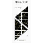 Miss Sophie Naglar Nagelfolie Marbleous Black Nail Wrap 24 Stk.
