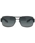 Prada Sport Mens PS53NS DG05W1 Black Sunglasses - One Size