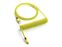 Cablemod Classic - Tangentbordskabel - Usb (Hane) Till 24 Pin Usb-C (Hane) - 1.5 M - Lindad - Dominator Yellow (Yellow On Black)
