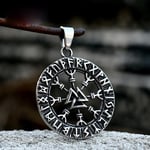 Hängsmycke - Nordisk mytologi Valknut med runor