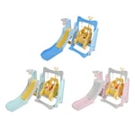 Hot Kids Baby Toddler Climber Swing Set Long Slide Children Play Area For Outdo