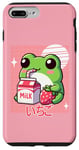 iPhone 7 Plus/8 Plus Cute Retro Japanese Kawaii Anime Frog Strawberry Milk Shake Case