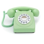 GPO 746 PUSH Green - Retro fast telefon med tryckknapp