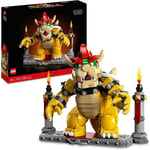 LEGO 71411 Super Mario The Mighty Bowser, 3D Model Building Kit, Collectible Pos