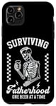iPhone 11 Pro Max Surviving Fatherhood,One Beer At A Time,Funny Beer Lover Dad Case