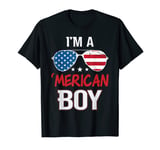 Patriotic Independence Day 4th July I'm A 'Merican Flag Boy T-Shirt