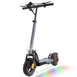 AOKDA AO-A1 Elektrisk Scooter - Motor 250W Batteri 48V10AH 10 Tum Däck Skivbroms Fållbar - Grå