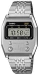 Casio Unisex's Digital Swiss Quartz Watch with Stainless Steel Strap A1100D-1EF