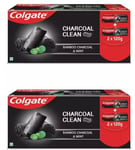 2 X 240g COLGATE CHARCOAL CLEAN GEL/TOOTHPASTE  BAMBOO  CHARCOAL AND MINT 2 pack