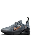 Nike Kids Air Max 270 Trainers - Grey, Grey, Size 11 Younger