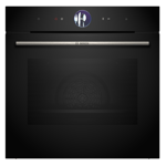 Bosch HSG7364B1B Series 8 Built In Electric Single Oven with added Steam Function - Black - A+ Rated