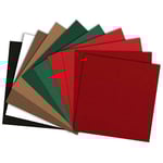 Kristinas Pyssel och Hobby Paket Pris! - 10 st Cardstock JUL färger!
