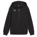 PUMA Hettegenser Teamgoal Casuals Full Zip - Sort/hvit Barn Hettegensere unisex