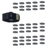 TUKA [45x Nylon Serre-câble avec Anneau, Réutilisables Attaches de Câble, Câbles Ties, Auto-attaché Crochet & Boucle Câble Rangement, Gestionnaire de Câble, 45x Noir, TKB5022 Black