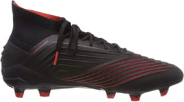 adidas Men's Predator 19.1 Fg Football Boots, Multicolour Negbás/Rojact 000, 7.5 UK