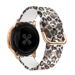 Samsung Galaxy Watch Active 2 44mm Armband i silikon, leopard