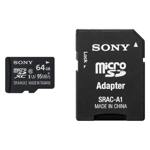 Sony MicroSDXC Memory Card 64GB Class 10 (Read 100MB/s Write 70MB/s) - SR64UXA