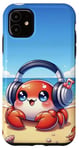 iPhone 11 Kawaii Crab Headphones: The Crab's Rhythm Case