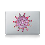 Floral Print Mandala Vinyl Sticker for Macbook (13/15) or Laptop