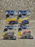 Mattel Fast and Furious Ford Escort RS1600 Etc, die-cast model cars Bundle X4