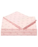Juicy Couture – Sheet Set | JC Crown Design Bed Sheets| Queen Bedding | 4 Piece Set Fitted Sheet, Flat Sheet and 2 Pillowcases | Deep Pockets, Wrinkle Resistant and Anti Pilling | Pink