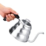 Pour Over Coffee Kettle - Gooseneck Tea Kettles - with Thermometer - 304 Stainless Steel - Gooseneck Teapot - for Home Coffee Brewing, Tea(1L)