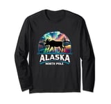 North Pole Alaska Aurora Borealis Moose Souvenir Long Sleeve T-Shirt