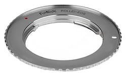 Fotodiox Pro Lens Mount Adapter Compatible with Rollei (QBM) 35mm Film Lenses on Canon EOS (EF, EF-S) Mount D/SLR Camera Body