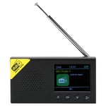DAB/DAB+ Digital & FM Radio, Portable Rechargeable Battery and Mains Powered DAB Radio with Micro USB Charging for 8 Hours Playback, Support for Bluetooth 5.0