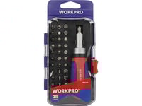 Workpro Universal Spärrbits-Sats Spärrskruvmejsel