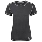 Ronhill T-Shirt Life Tencel S/S pour Femme, Femme, RH-005336, Noir marbré, 38