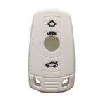 For BMW Key Cover Flip Key Case Cover Remote Control Key Holder,for BMW E90 E60 E70 E87 3 5 Series M3 M5 X1 X5 X6 Z4 Silica Gel,White