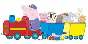 Grandpa Pig's Train Peppa Pig Lifesize and FREE Mini Cardboard Cutout / Standee